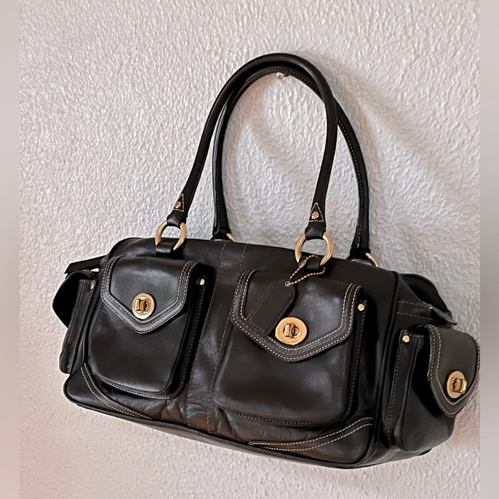 ⭐️Classic COACH Black Satchel/Shoulder HandBag Purse⭐️